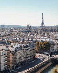 A city wide view of Paris